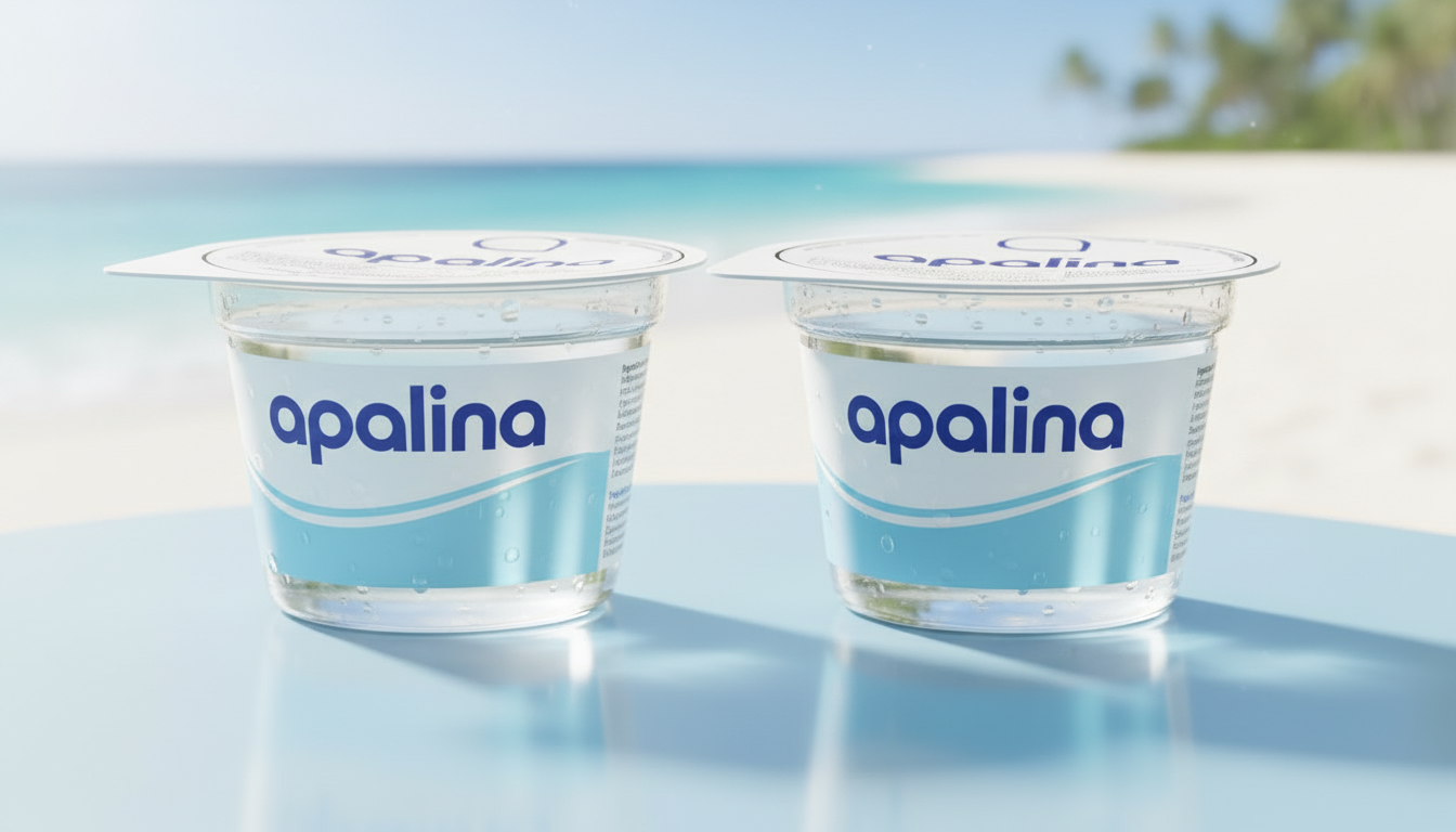 APALINA - Apa sigilată la pahar este un produs igienic.