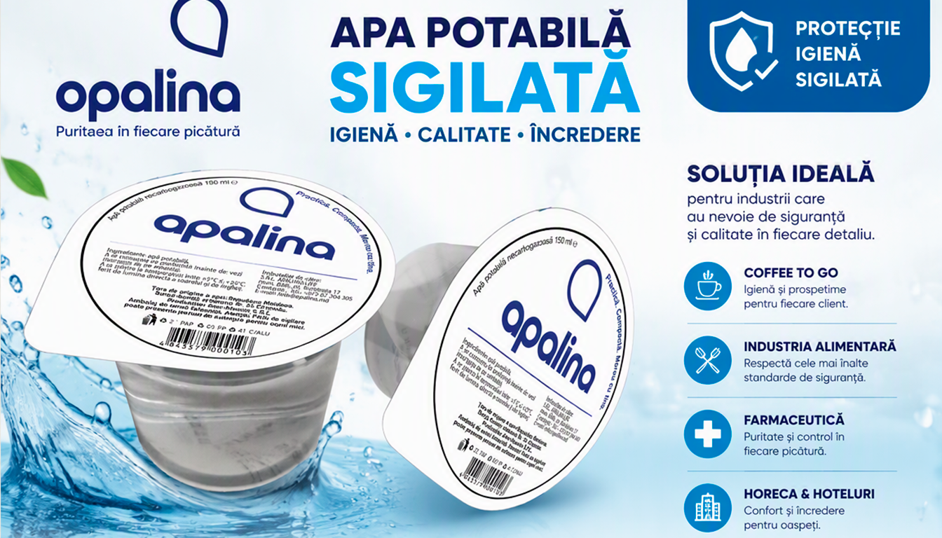 APALINA - Apa sigilată la pahar este un produs prietenos cu mediul.